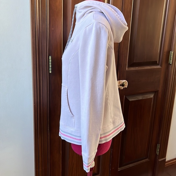 North Face GUC Full zip Hoodie Light lavender/ light gray Size L - Picture 8 of 15